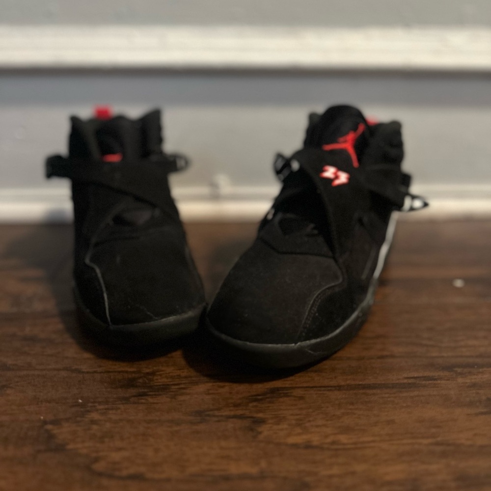 Youth Black and Red Athletic Sneakers